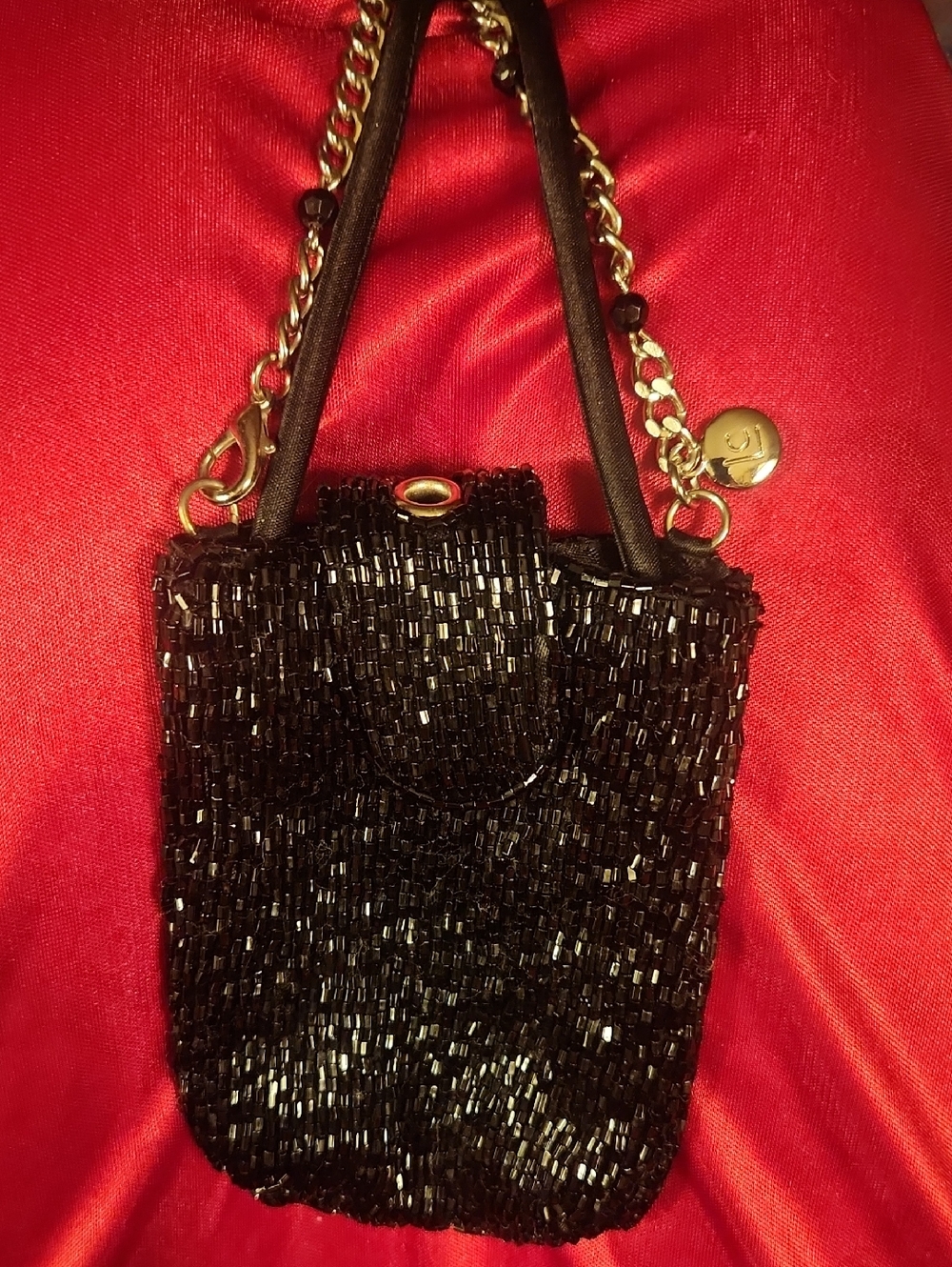 Vintage Liz Claiborne beaded mini bag